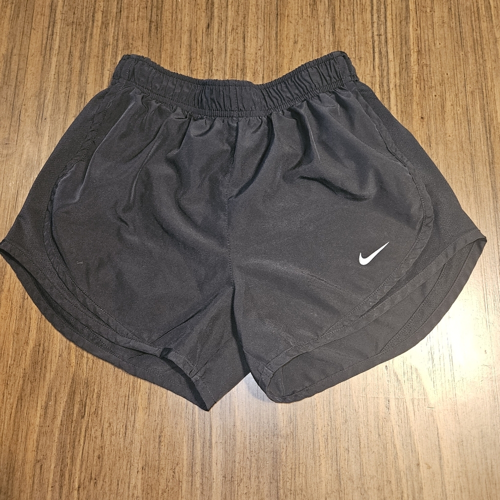 Nike Dri Fit Womens XSmall Black Briefed Lined Athletic Running Shorts
